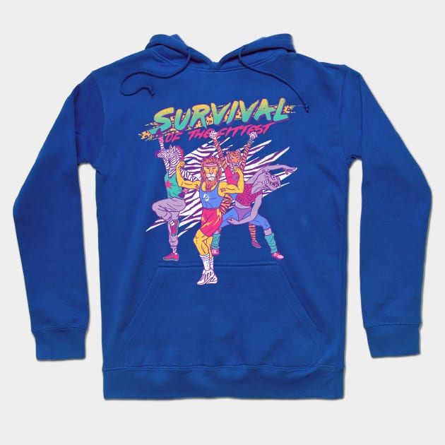 Survival Of The Fittest Hoodie by Hillary White Rabbit